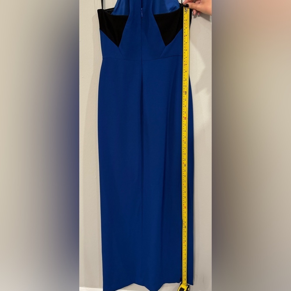 BCBGMaxAzria Royal Blue Halter Maxi Dress - Picture 9 of 10